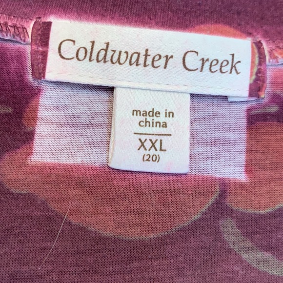 Very colorful, lightweight top, by Coldwater Creek, size XXL (20). - Picture 6 of 7